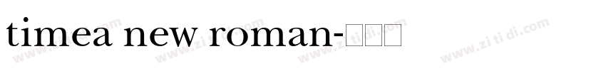 timea new roman字体转换